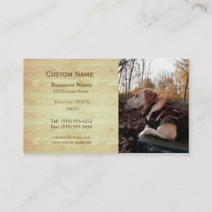Carte De Visite Laboratoire d'or - le meilleur ami d'un chasseur