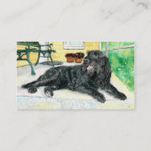 Carte De Visite Labradoodle noir (Dos)