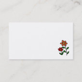 Carte De Visite Labrador jaune et vert (Dos)