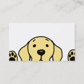 Carte De Visite Labrador jaune vous observant (Dos)