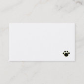 Carte De Visite Labrador noir vous observant (Dos)