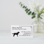 Carte De Visite Labrador Retriever (Debout devant)
