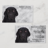 Carte De Visite Labrador retriever noir (Devant / Derrière)