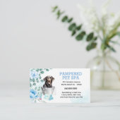 Carte De Visite Labrador Retriever Pet Groomer Spa Nomination (Debout devant)