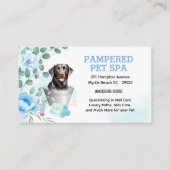 Carte De Visite Labrador Retriever Pet Groomer Spa Nomination (Devant)