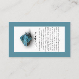 Carte De Visite Labradorite Crystal Signification Bijoux Display