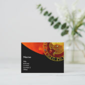 CARTE DE VISITE LABYRINTH ASTRAL, ASTROLOGIE ZODIAC GRAPHIQUE DE S (Debout devant)
