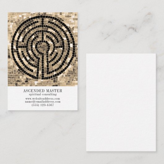 CARTE DE VISITE LABYRINTH V 3,5x2,5 (Devant / Derrière)