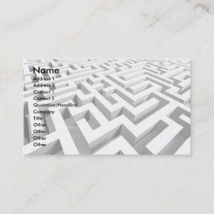 Carte De Visite labyrinthe 3D