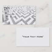 Carte De Visite labyrinthe 3D (Devant / Derrière)
