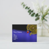 Carte De Visite LABYRINTHE ASTRAL, ASTROLOGIE ZODIAC GRAPHIQUE Ble (Debout devant)