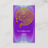 CARTE DE VISITE LABYRINTHE D'OR HYPER / VAGUES LUMINEUSES DE FUCHS (Dos)