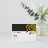 Carte De Visite LABYRINTHE HYPER, noir et blanc (Debout devant)