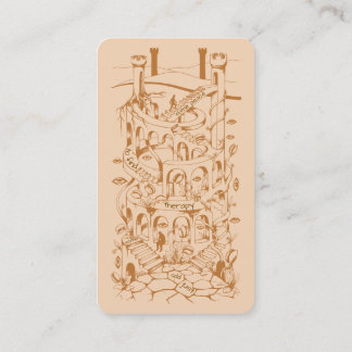 Carte De Visite Labyrinthe personnalisé de thérapie