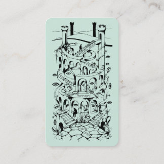 Carte De Visite Labyrinthe personnalisé de thérapie