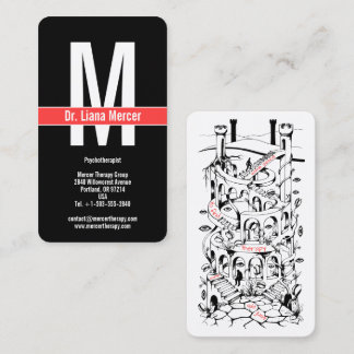 Carte De Visite Labyrinthe personnalisé pour thérapie