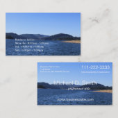 Carte De Visite Lac Bleu, ciel, mouche paysage professionnel (Devant / Derrière)