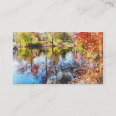 Carte De Visite Lac d'automne (Dos)