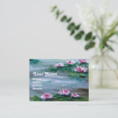 CARTE DE VISITE LAC ET NÉNUPHAR (Debout devant)