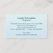 Carte De Visite Lac fishing (Dos)