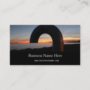 Carte De Visite Lac Kingston, Coucher de soleil en Ontario.