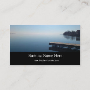 Carte De Visite Lac Kingston, Ontario. Belle photo du lac