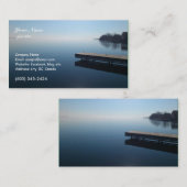 Carte De Visite Lac Kingston, Ontario. Belle photo du lac, (Devant / Derrière)