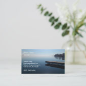 Carte De Visite Lac Kingston, Ontario. Belle photo du lac, (Debout devant)