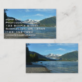 Carte De Visite Lac Mendenhall dans Juneau Paysage de l'Alaska (Devant / Derrière)
