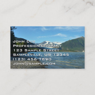 Carte De Visite Lac Mendenhall dans le paysage de Juneau Alaska