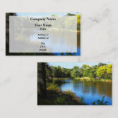 Carte De Visite Lac paisible (Devant / Derrière)
