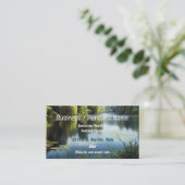 Carte De Visite Lac Paysage Extérieur Paysage Pacifique (Debout devant)