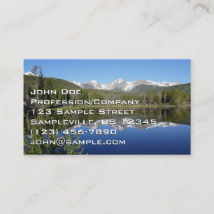 Carte De Visite Lac Sprague I dans le parc national de Rocky Mount