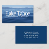 Carte De Visite Lac Tahoe (Devant / Derrière)