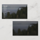 Carte De Visite Lac Tahoe aux pins (Devant / Derrière)