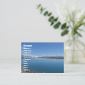 Carte De Visite Lac Tekapo, Nouvelle-Zélande (Debout devant)