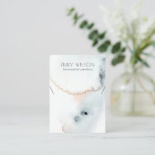 CARTE DE VISITE LACE DE COULEUR D'EAU AQUA BLEU GOLD WAVOR (Debout devant)