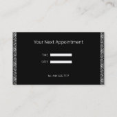 Carte De Visite Lace Vintage blanche simple (Dos)