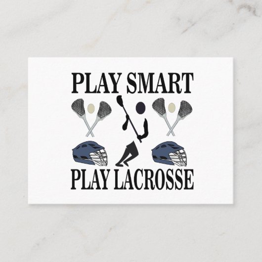 Carte De Visite Lacrosse Coach Sports (Devant)