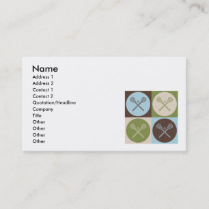 Carte De Visite Lacrosse d'art de bruit
