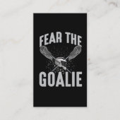 Carte De Visite Lacrosse Joueur Lax Goalie Stick Helmet Sport Fun (Devant)