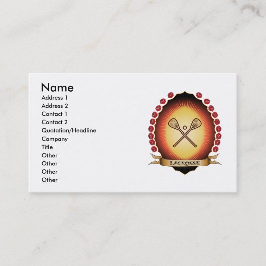 Carte De Visite Lacrosse Mandorla (Devant)