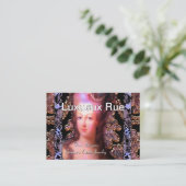 Carte De Visite Ladee Plume Baroque Français (Debout devant)