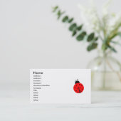Carte De Visite Ladiebug (Debout devant)
