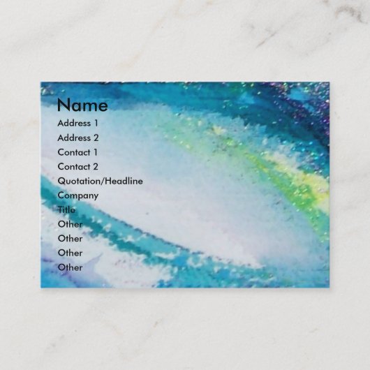 Carte De Visite LADY BLUE MASK Venetian Masquerade rose Turquoise (Devant)