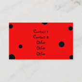 Carte de visite Lady Bug (Dos)