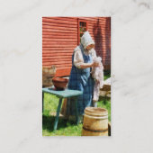 Carte De Visite Lady Doing Blanchisserie (Dos)