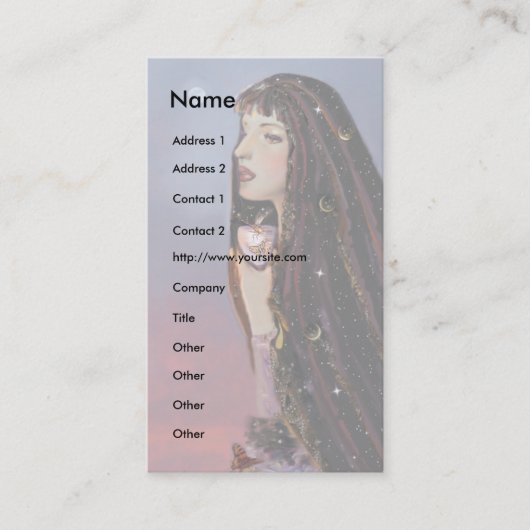 Carte de visite Lady Dusk (Devant)