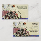 Carte De Visite Lady Glamor Art Déco, actrice ou maquilleur (Devant / Derrière)