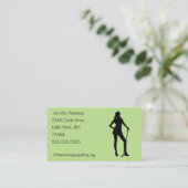 Carte De Visite Lady Golf Green (Debout devant)